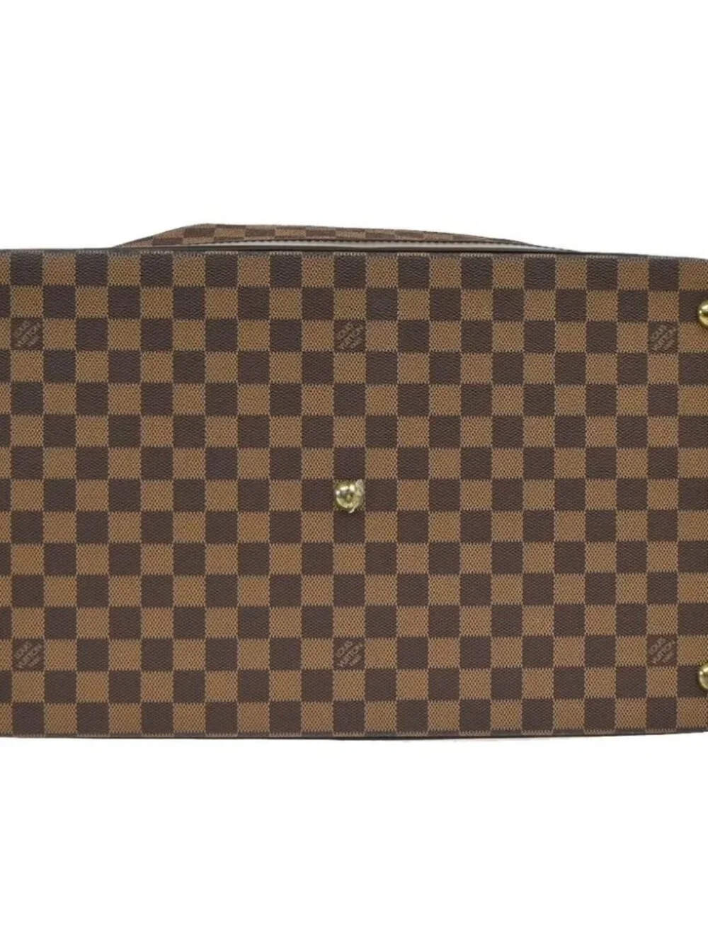 LOUIS VUITTON Grimaud Travel Hand Bag Damier Ebene Leather Brown
